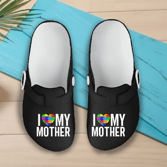 I Love my Mother Slip On Clogs
