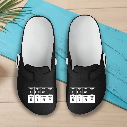 Chemistry Periodic Table Science Teacher Funny Slip On Clogs