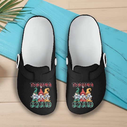 Trauma Squad Gnomes Emergency Nursing Slip On Clogs