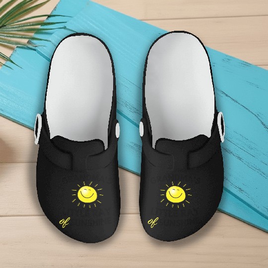 Grandma's Little Ray Of Sunshine Cute Baby Slip On Clogs