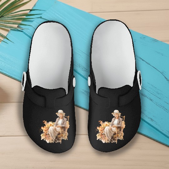 Wild Flowers Slip On Clogs Design - Funny gift