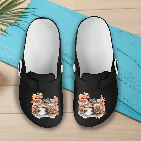 Wild Flowers Slip On Clogs Design - Funny gift
