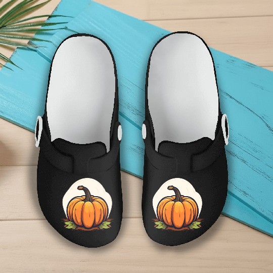 Thanksgiving Pumpkin Love Fall-Inspired Slip On Clogs
