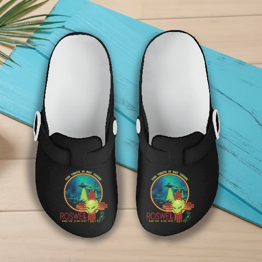 Roswell Aviation New Mexico Alien UFO Slip On Clogs