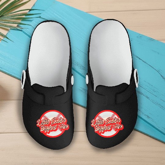 Baseball Slip On Clogs, Little Sister Biggest Fan Slip On Clogs,