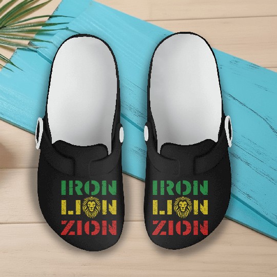 iron lion zion Slip On Clogs