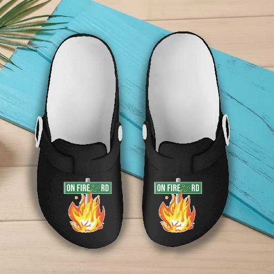 Onfire Road Records Street Sing Slip On Clogs