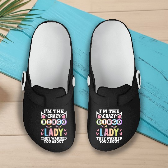 Bingo Card Game Slip On Clogs