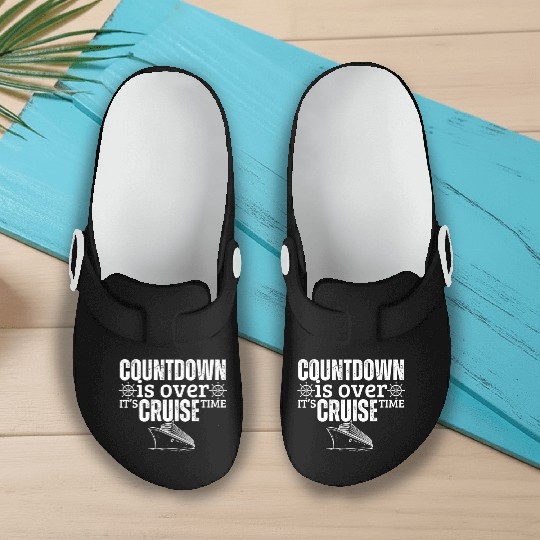 Cruise Ship It's Cruise Time Cruise Slip On Clogs