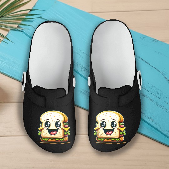 Laughing Sandwich – Lunchtime laughter Slip On Clogs