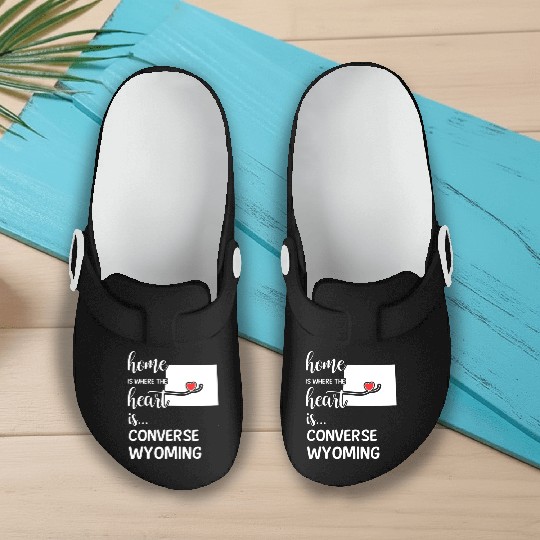 Converse County Wyoming Is Where My Heart IsGift Slip On Clogs