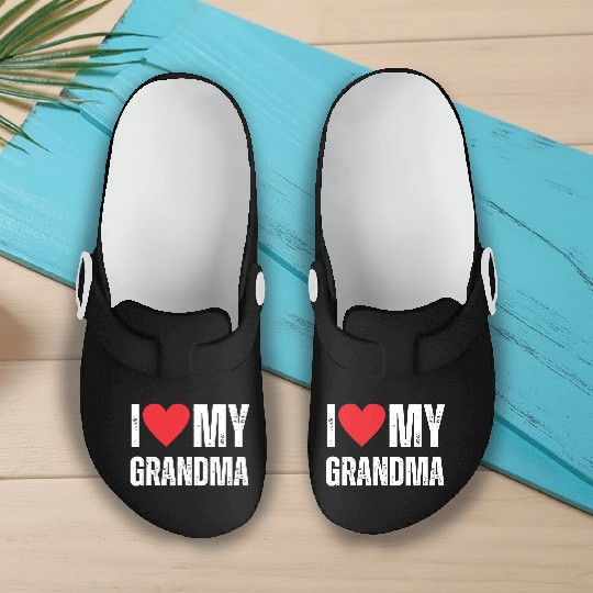 I Love My Grandma Slip On Clogs