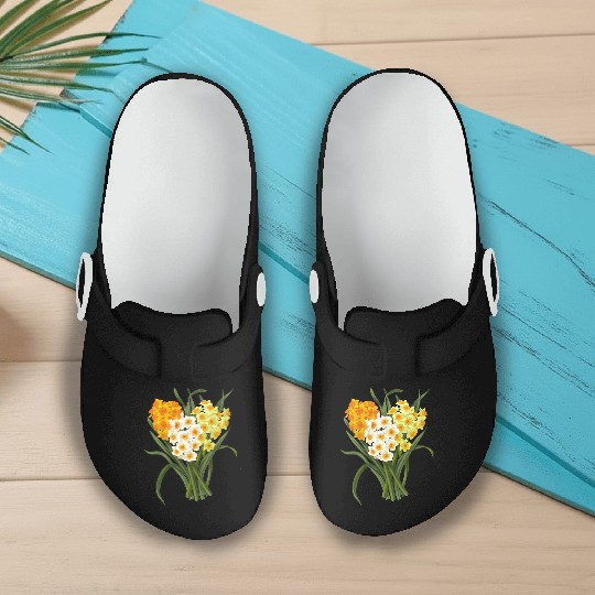 Daffodil Bunch Daffodils He Daffodil Slip On Clogs