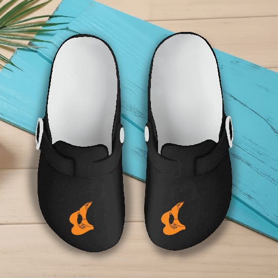 Lesbian Couple Minimalist Line Art Slip On Clogs