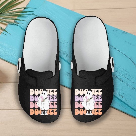 Boojee Halloween Ghost Slip On Clogs