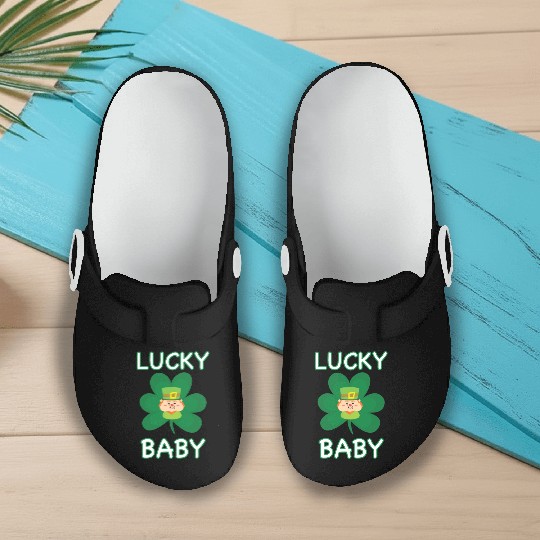 Lucky baby saint patrick’s Day Slip On Clogs