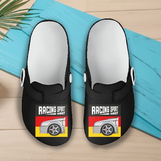 Racing Car Hood of Spirit Racing Germany Slip On Clogs