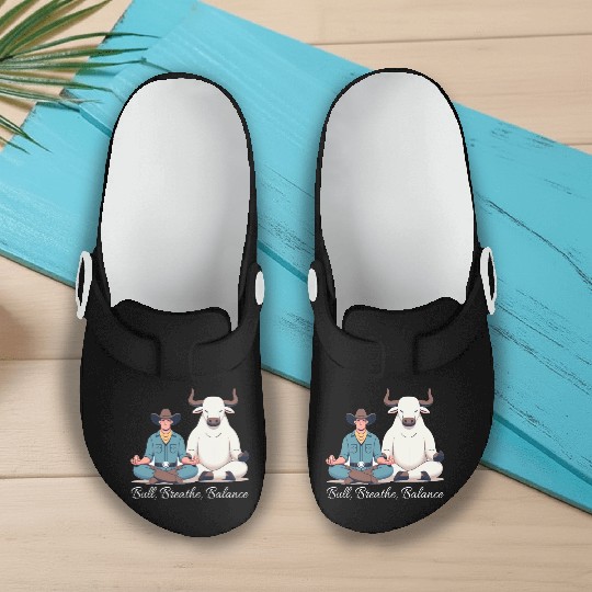 Rodeo Bull Riding Livestock Show Farmer Cattle Slip On Clogs