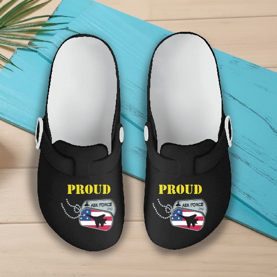Proud Air Force Dad Slip On Clogs