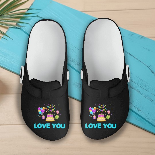 FAMILY - LOVE YOU Slip On Clogs
