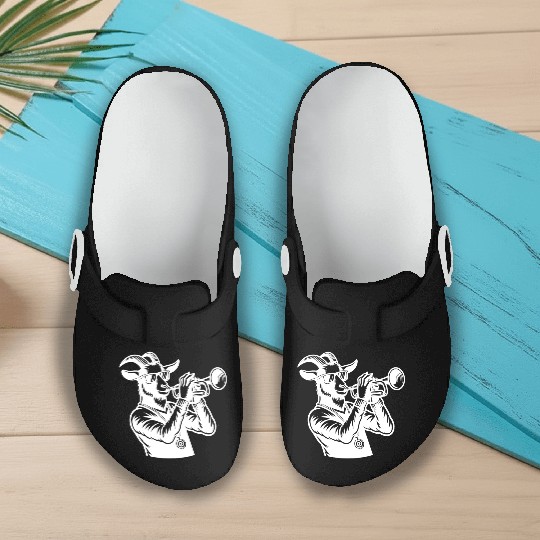 Goat Trumpeter Silhouette Slip On Clogs