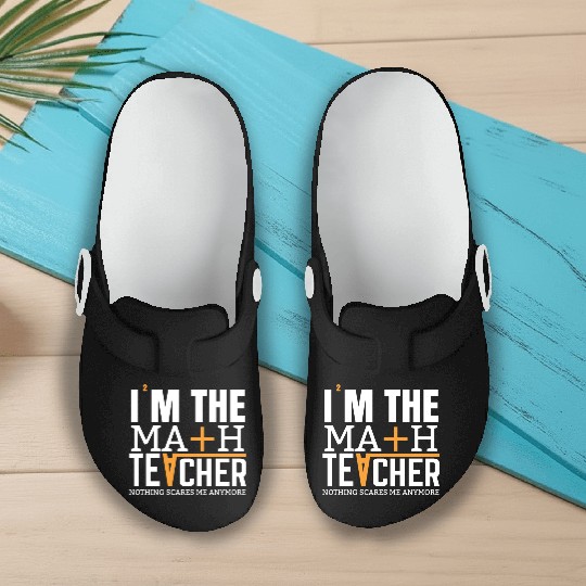 MATH TEACHER Slip On Clogs DESIGN