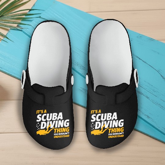 It's a Scuba Diving Thing - Scuba Diver Slip On Clogs