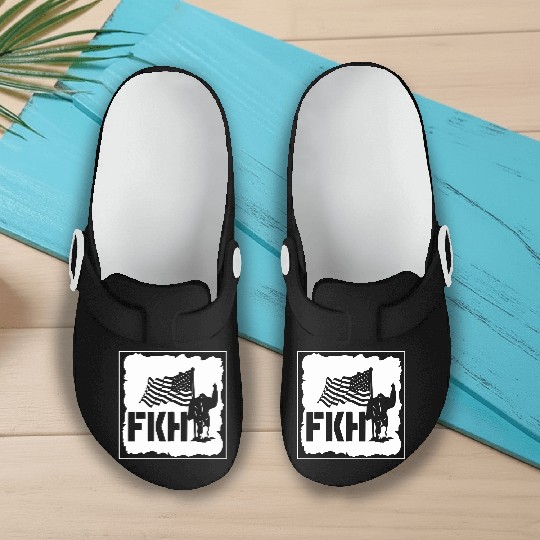 Bigfoot FKH Flag LIKE US ON FACEBOOK # Slip On Clogs