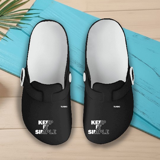 TURBO "KEEP IT SIMPLE" Merch Slip On Clogs