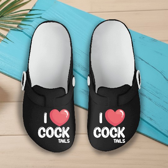 Funny I Love Cocktails 2 Slip On Clogs