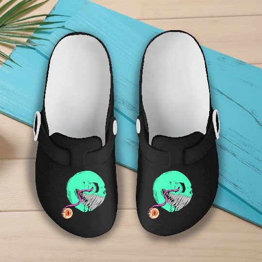 Cringe Zombie Pac Man Slip On Clogs