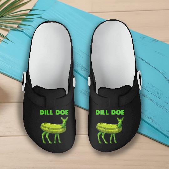 Dill Pickle Funny Graphic Slip On Clogs