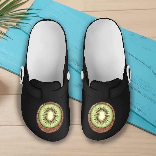 Kiwi Freshness In Green Slip On Clogs