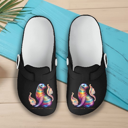 Pisces Spirit Animal Seal Alebrije Female Slip On Clogs