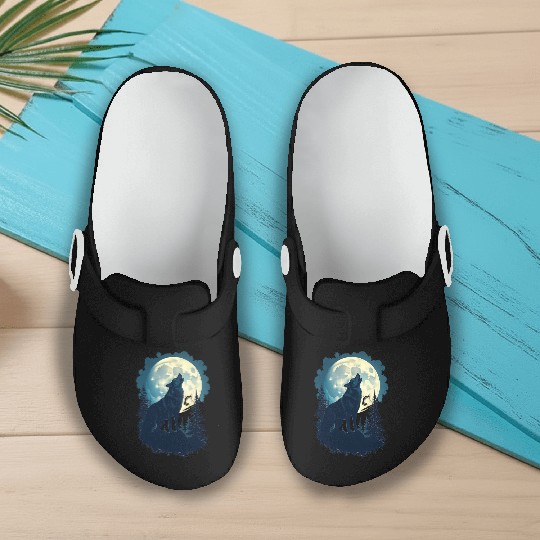 Wolf Slip On Clogs