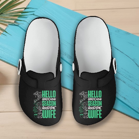Plant Lover Gardening Husband Wife Slip On Clogs