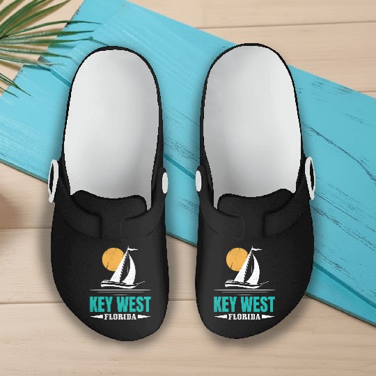 KEY-WEST FLORDIA Sailing West Keys Sailing Outfit Slip On Clogs
