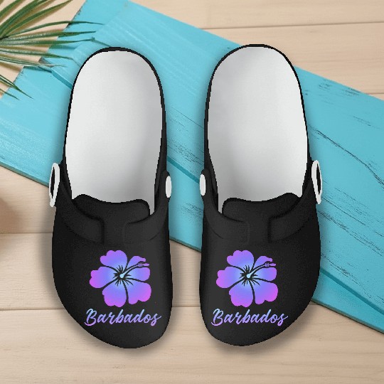 Barbados Hibiscus Slip On Clogs