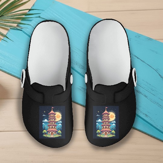 Twilight Temple Glow Slip On Clogs