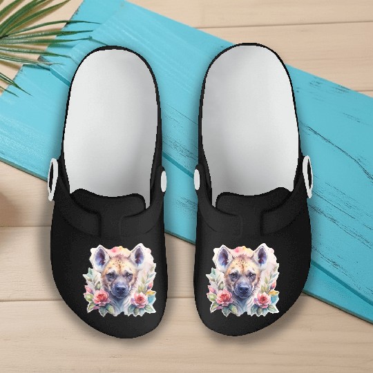 Sage the Blooming Hyena Slip On Clogs