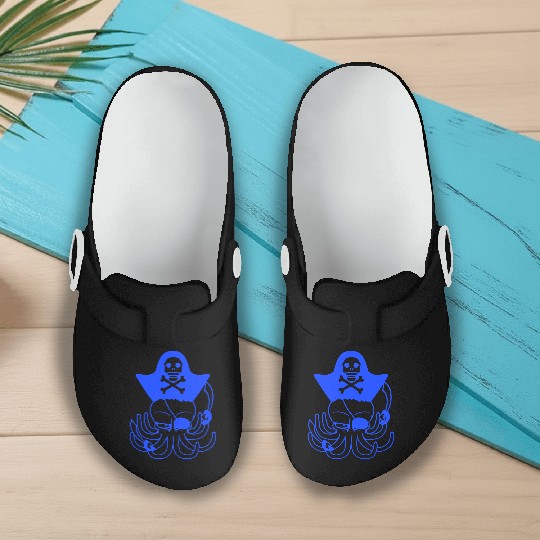 Octopus pirate crew captain sailor buccaneer sail Slip On Clogs