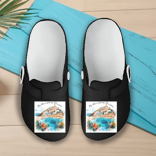 Mediterranean Dreams Slip On Clogs