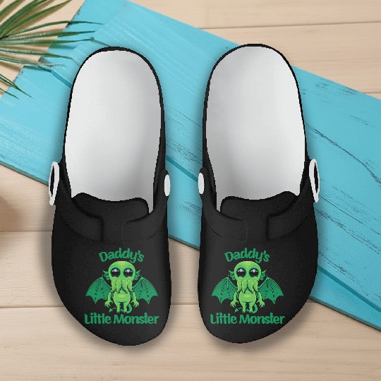 Daddy’s Little Monster Cute Baby Cthulhu Slip On Clogs