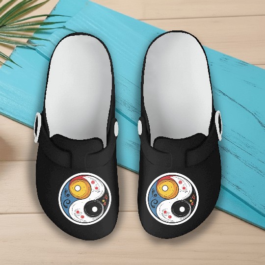 Celestial Balance Yin Yang Art Slip On Clogs