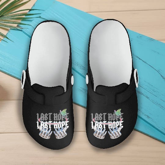 Last Hope Cyber Gothic Y2K Aesthetic Slip On Clogs