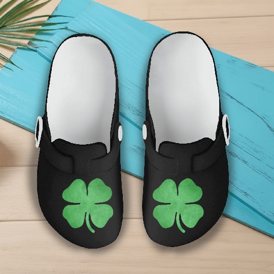 Shamrock Grungy Slip On Clogs