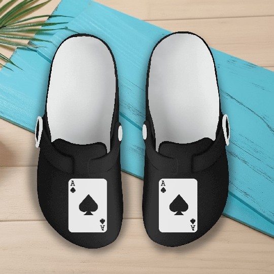 ace of spades Slip On Clogs