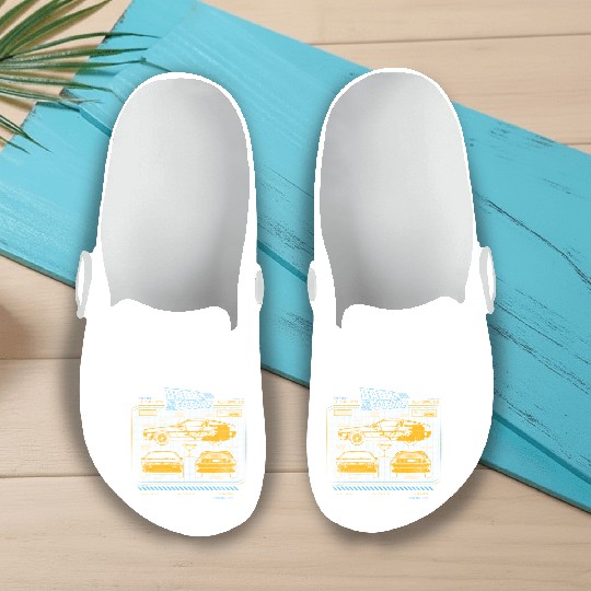 Back To The Future 35Th Anniversary Delorean Slip On Clogs