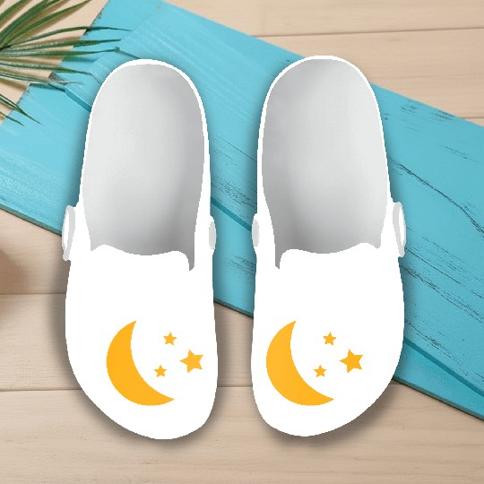moon and stars Slip On Clogs