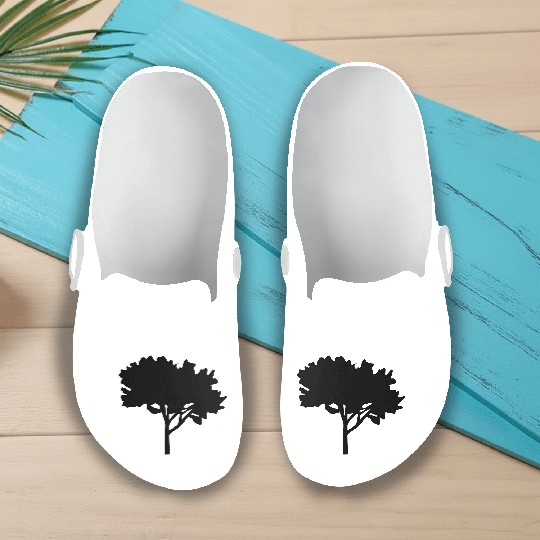 tree silhouette Slip On Clogs